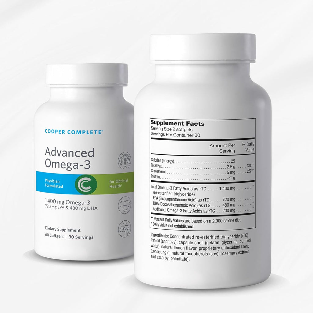 Cooper Complete Basic One Multivitamin Iron Free + Omega-3, 60 Day Supply