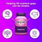 One-A-Day Prenatal 1 with DHA and Folic Acid, 30 Capsules (Pack of 6)