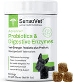 SensoVet Probióticos Avanzados para Perros con Enzimas Digestivas - Soft Chews