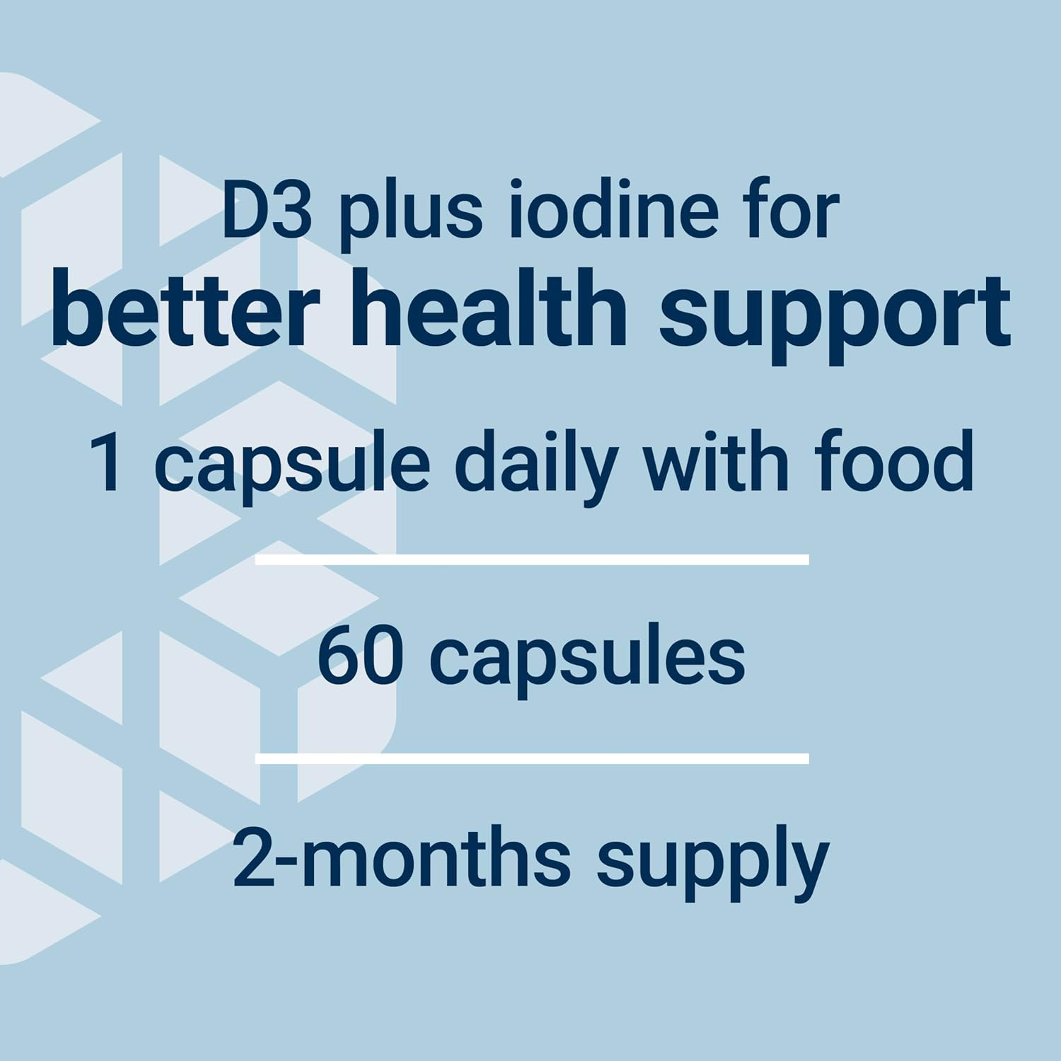 Life Extension Vitamina D3 con Yodo Marino, 125 mcg (5000 UI) – Apoyo Inmunitario, Salud Ósea, Tiroides – 1 al Día, Sin Gluten, No Transgénico – 60 Cápsulas