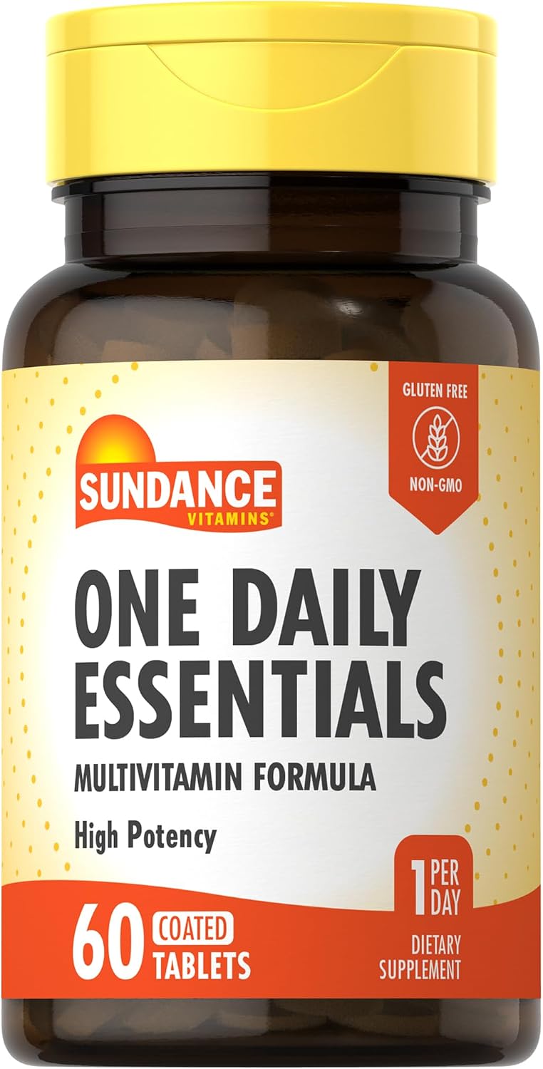 Sundance Multivitamínico Diario para Adultos | 60 Comprimidos | Alta Potencia | No GMO y Sin Gluten