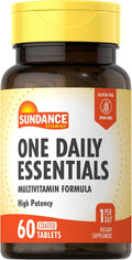 Sundance Multivitamínico Diario para Adultos | 60 Comprimidos | Alta Potencia | No GMO y Sin Gluten