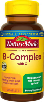Nature Made Super B Complex con Vitamina C y Ácido Fólico, 60 comprimidos