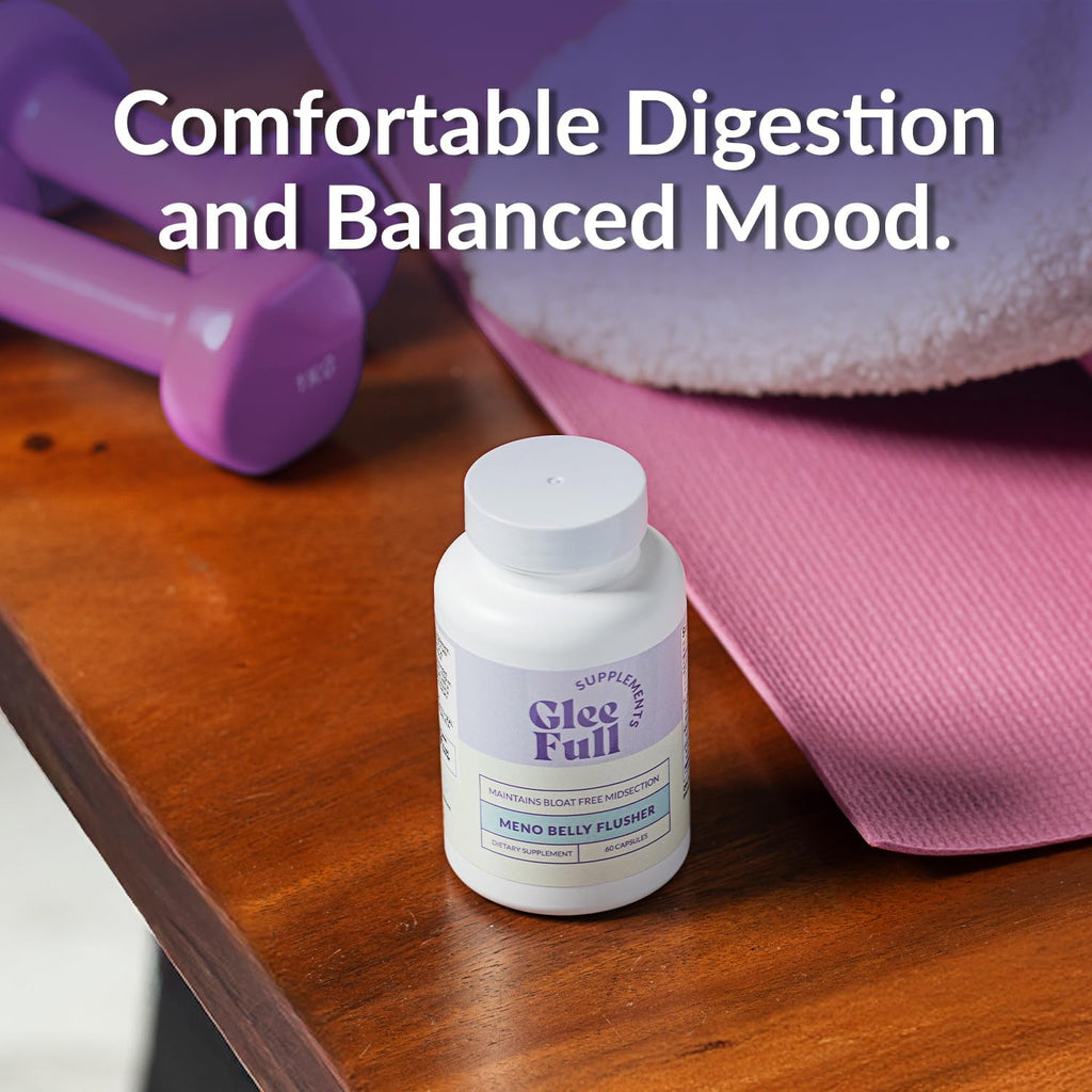 GleeFull Meno Belly Flusher - Probióticos para Mujeres en Menopausia