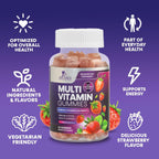 Multivitamínico en Gominolas para Adultos - Vitaminas A, C, D, B12 y Zinc - 90 Gominolas