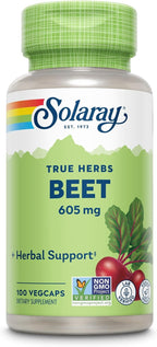 SOLARAY Beet Root 605 mg | 100 Vegan Capsules