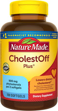 Nature Made CholestOff Plus, Complemento Alimenticio para el Corazón, 100 Cápsulas Blandas