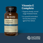 Nature's Sunshine Vitamin E Complete con Selenio - 60 Cápsulas Blandas