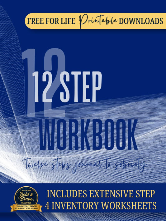 AA 12 STEP WORKBOOK: Diario de los 12 Pasos para la Sobriedad y Recuperación de Adicciones en Fellowship Anónimos con Hojas de Trabajo del 4to Paso