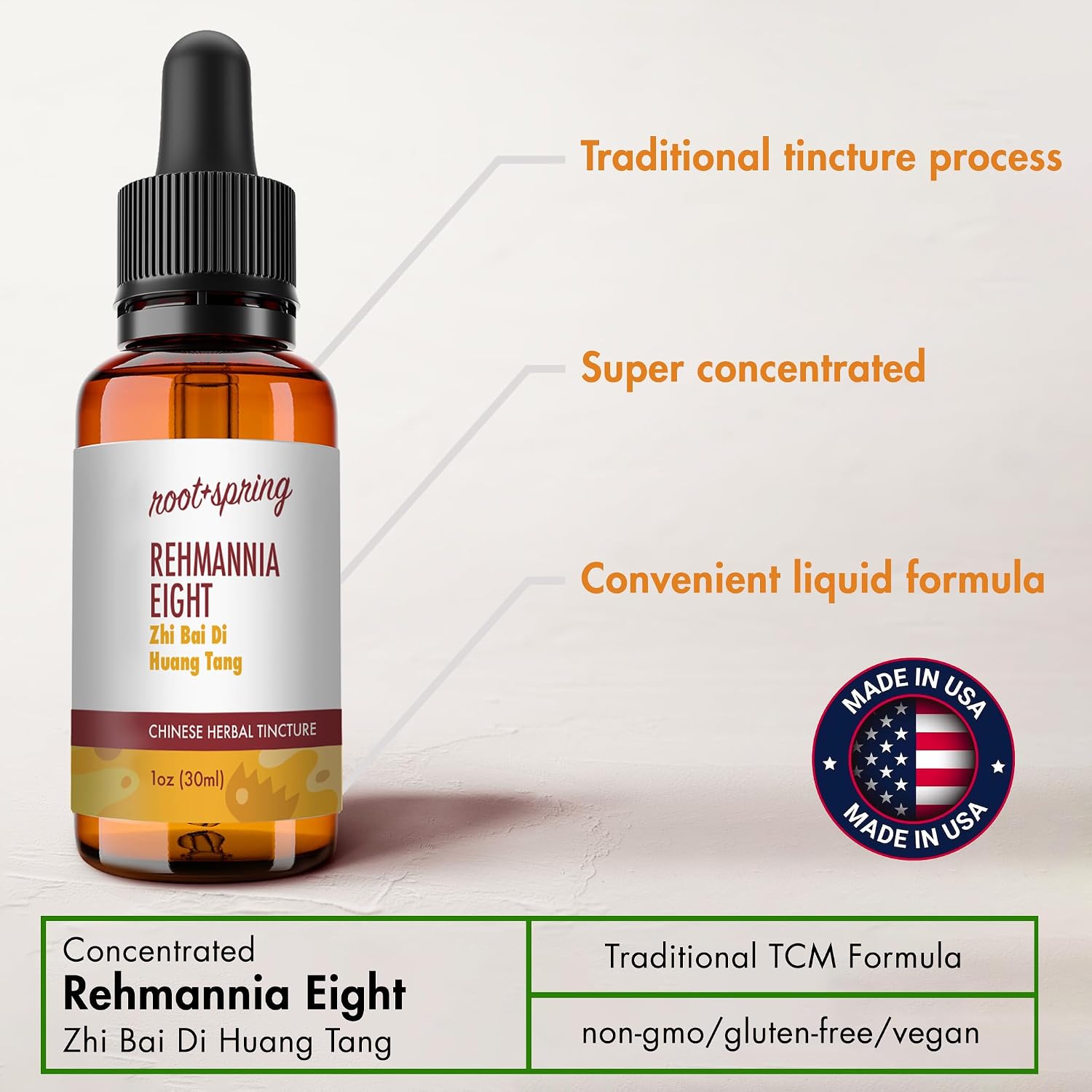 Rehmannia Eight - Zhi Bai Di Huang Tang - Tintura Herbal (Extracto Líquido) - 30ml