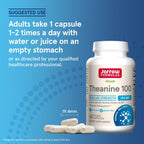 Jarrow Formulas Theanine 100 mg, 60 Cápsulas