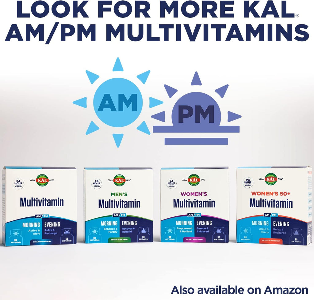 KAL Men's Multivitamin AM/PM - 120 Comprimidos (30 Dosis)