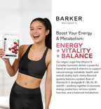 Gominolas de Complejo B Barker Wellness – Energía y Metabolismo, Sin Azúcar