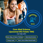 Core Med Science Liposomal B12 Folate TMG Liquid Spray