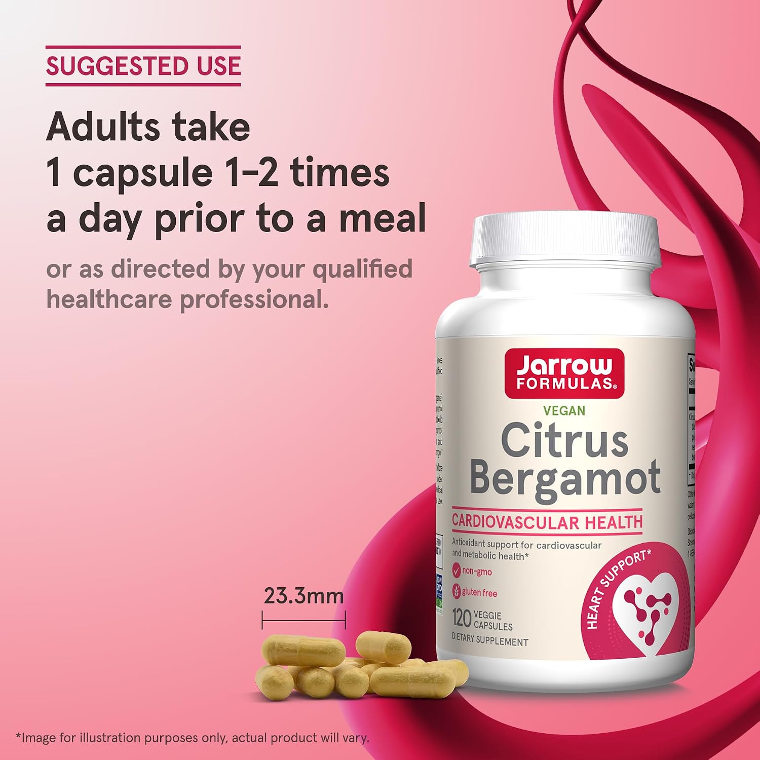 Citrus Bergamot 500 mg - 120 Cápsulas Veganas - Jarrow Formulas