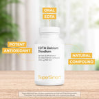 Supersmart - EDTA 1000mg por día - Cálcico Disódico - 180 Cápsulas Vegetales