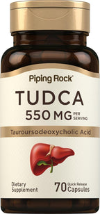 Piping Rock TUDCA 550 mg - 70 Cápsulas