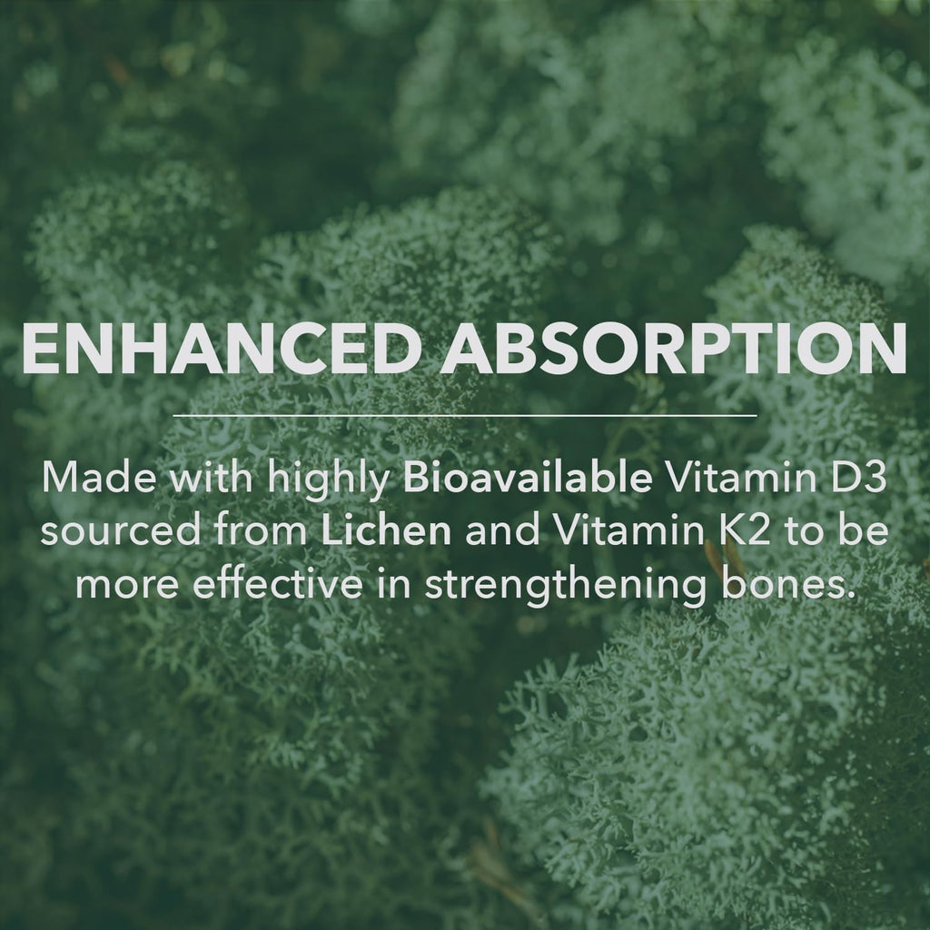 PlantFusion Organic Vegan Vitamin D3 + K2 5,000 UI, 50 mcg – 60 Cápsulas