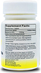 Berberine Herbal Pills - Huang Lian Su (Berberina) - Extracto de Berberina - 200 Cápsulas (2 Botellas)