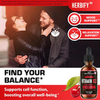 HERBIFY Vitamina B12 Metilada 5000 mcg - Gotas Líquidas de Metilcobalamina - Complejo B - Energía y Sistema Inmunitario - 30 Días - 60 ml