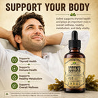 HERBALICIOUS Gotas de Yodo – Yodo Natural de Alga Kelp – Suplemento para Tiroides, Energía, Digestión y Defensas – Fórmula Orgánica No-GMO – 118 ml