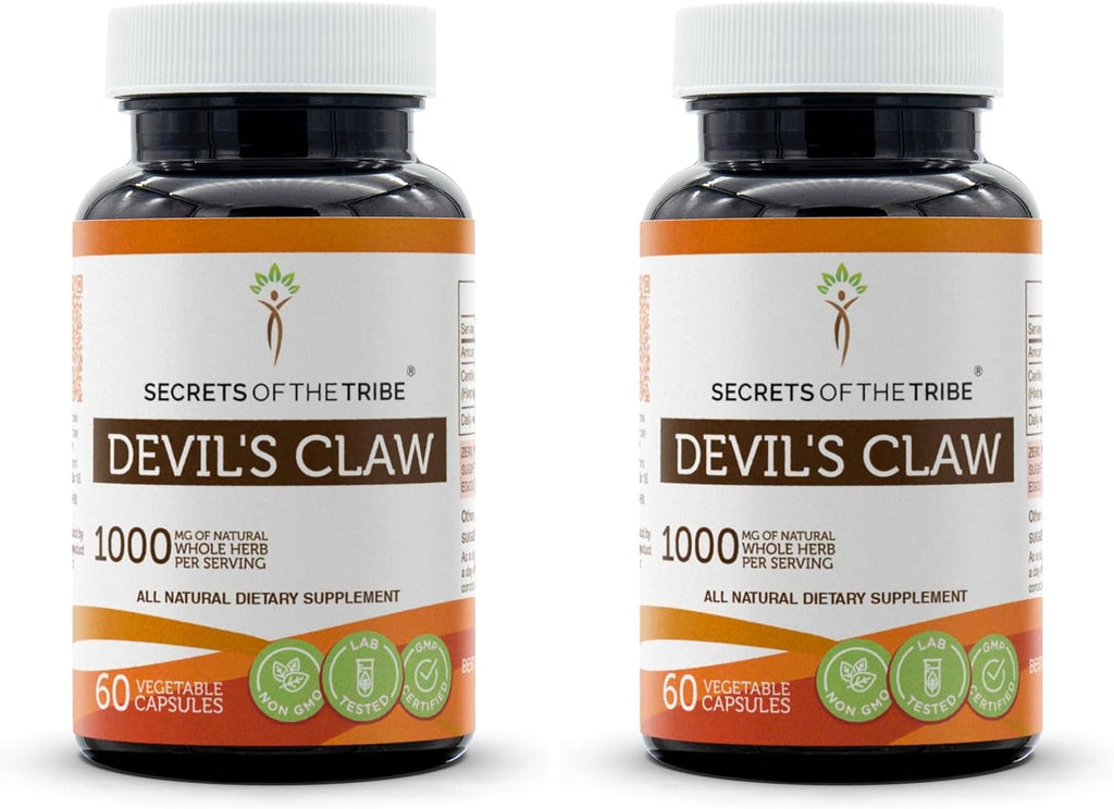 Secrets of the Tribe Garra del Diablo 120 Cápsulas, 1000 mg
