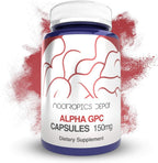 Nootropics Depot Alpha GPC 150mg - 180 Cápsulas - Suplemento de Colina para la Función Cerebral