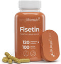 Fisetin 100mg – Suplemento Senolítico con Extracto de Rhus Succedanea, 120 Cápsulas Vegetarianas, 4 Meses de Suministro