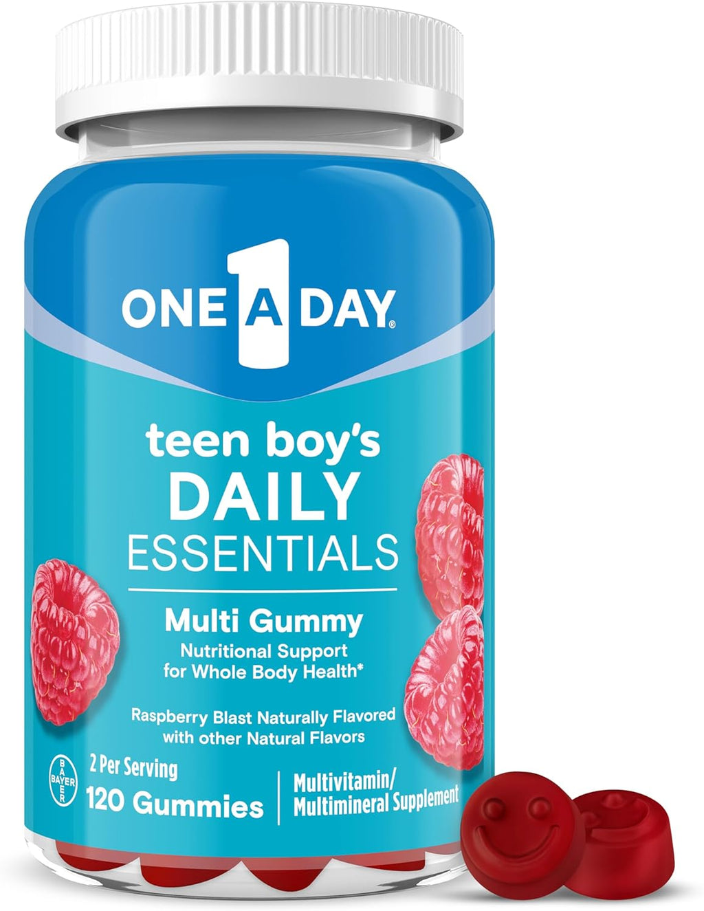 One A Day Teen for Him Multivitamin Gummies para Adolescentes Varones, 60 Gominolas