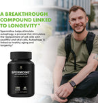HUMANX Spermidine+ – Cápsulas de Extracto de Germen de Trigo Rico en Espermidina, Zinc y Tiamina