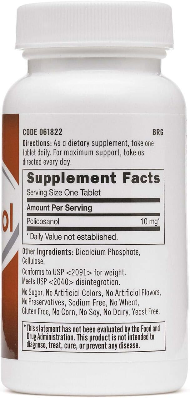 GNC Policosanol 10 mg - 60 Comprimidos