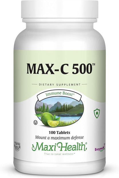 Maxi Health Max-C 500 - Vitamina C 500 mg con Bioflavonoides de Limón - 250 Comprimidos – Image 3