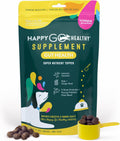 Happy Go Healthy Probióticos para Perros - Salud Digestiva e Inmunidad - Topper de Kibble Natural - 60 Comprimidos