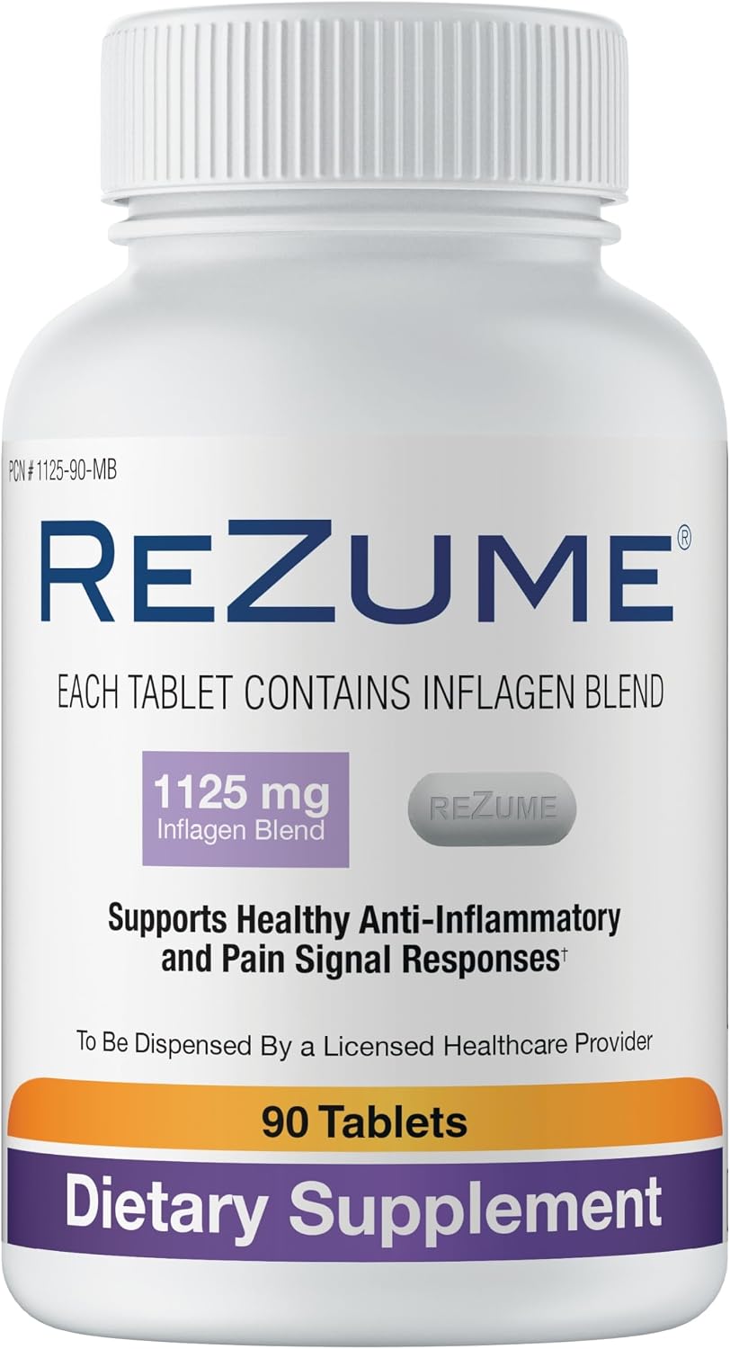 CryoDerm REZUME Tablets Full Spectrum Inflagan Blend Formula (90 Count)