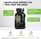 DAVINCI Labs Methyl Benefits - Suplemento de metilación con vitaminas B6, B12 y folato - 60 cápsulas vegetarianas