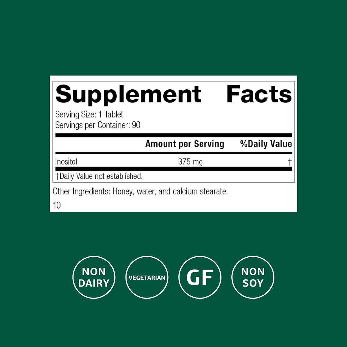 Standard Process Inositol - 90 Comprimidos – Image 2