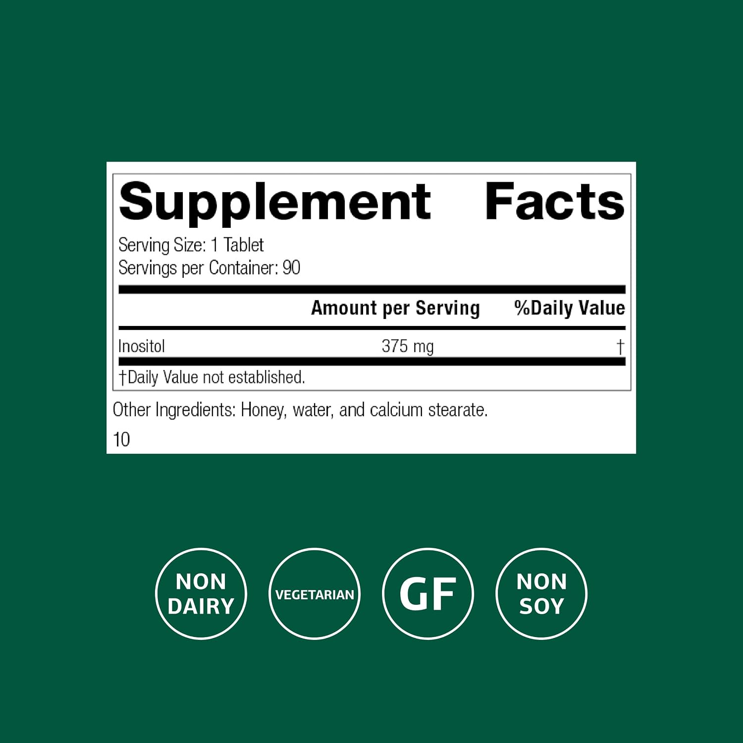 Standard Process Inositol - 90 Comprimidos