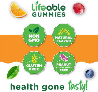 Lifeable Multivitamínico para Hombres Gomitas – La vitamina E contribuye a la protección de las células frente al – Image 4