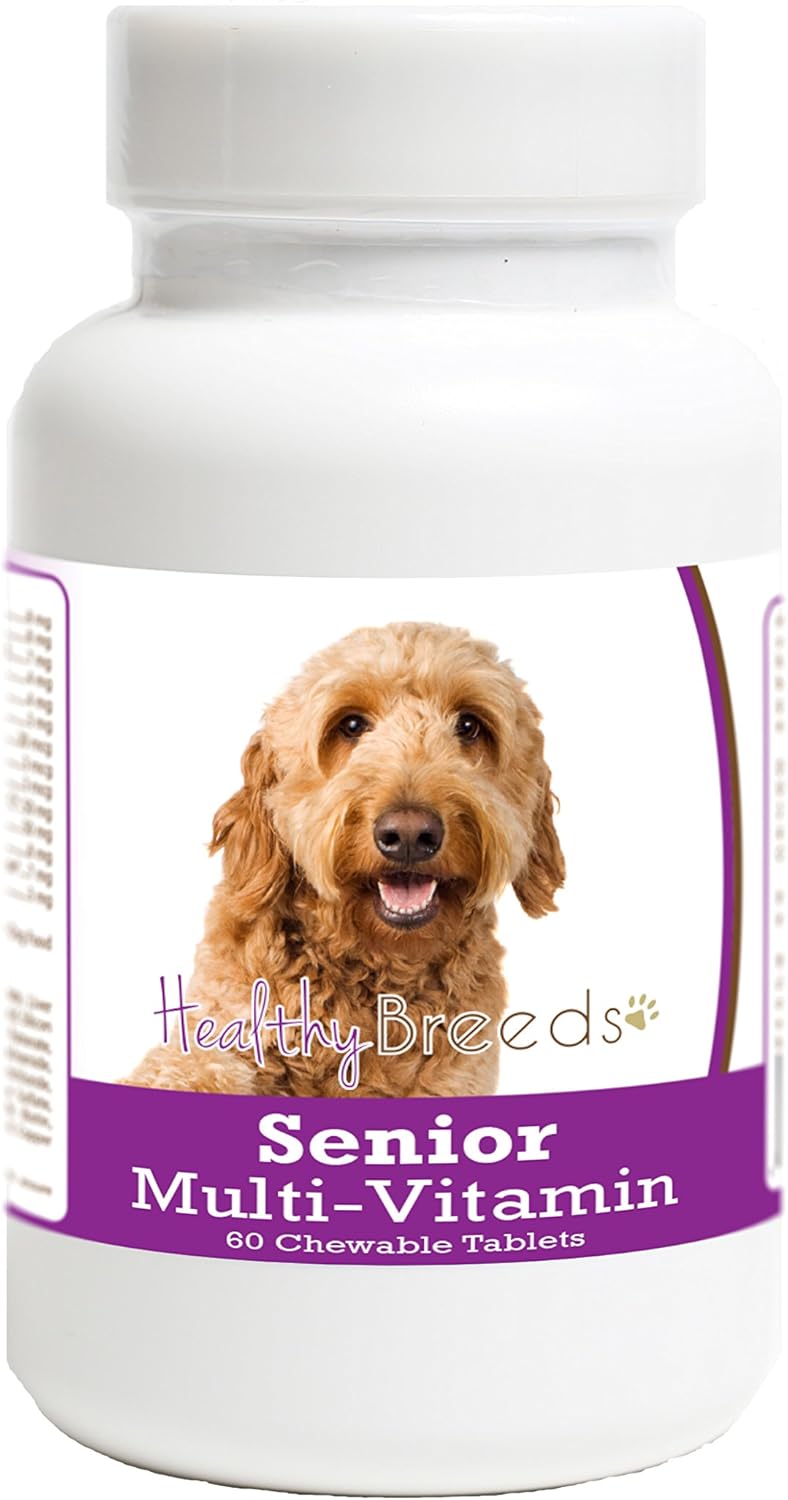 Healthy Breeds Multivitamínico para Perros Senior Goldendoodle 60 Comprimidos Masticables