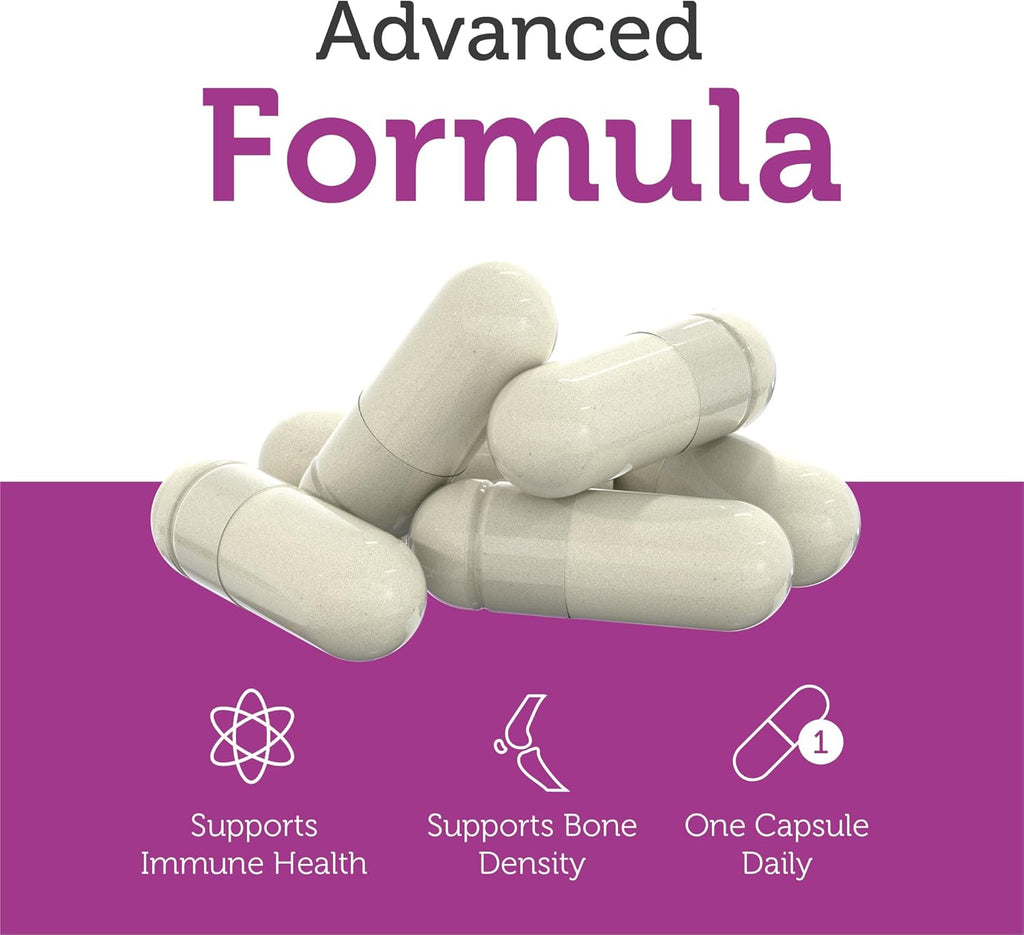 Zahler Vitamina D3 y K2 - Fórmula Avanzada, 60 Cápsulas