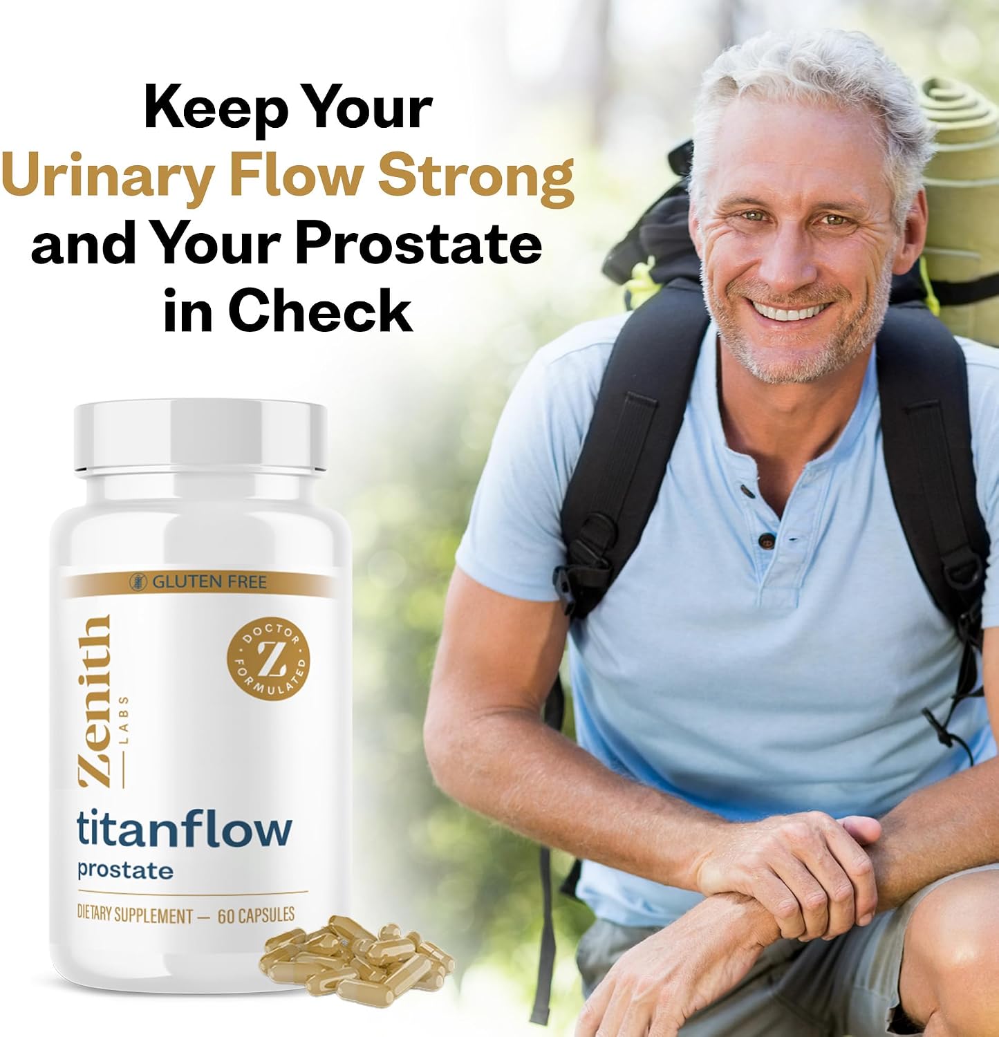 TitanFlow - Complemento para la Próstata con Aceite de Semilla de Calabaza