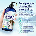 Wild Omega 3 Fish Oil for Dogs - Aceite de Pescado Salvaje Omega 3 para Perros - 12 oz