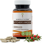 Secrets of the Tribe Rusco (Butcher's Broom) 60 Cápsulas, 1000 mg