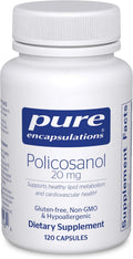 Pure Encapsulations Policosanol 20 mg - 120 Cápsulas