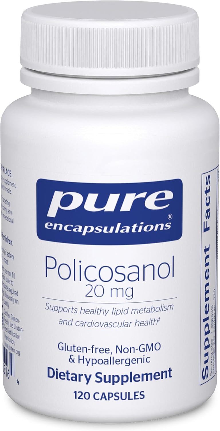 Pure Encapsulations Policosanol 20 mg - 120 Cápsulas