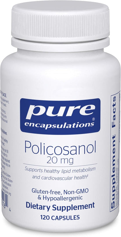 Pure Encapsulations Policosanol 20 mg - 120 Cápsulas – Image 1