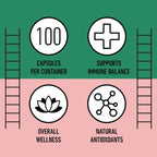 Complete Natural Products Cápsulas de Hibisco Orgánico, 550mg, 100 unidades