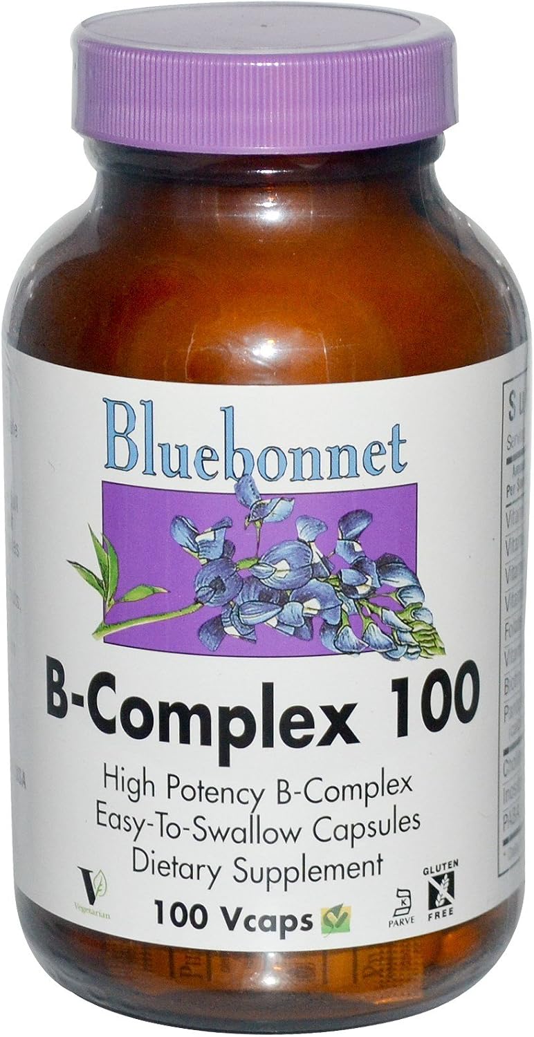 Bluebonnet Complejo B 100mg - 100 Cápsulas Vegetales