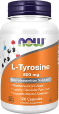 NOW L-Tirosina 500 mg, 120 Cápsulas
