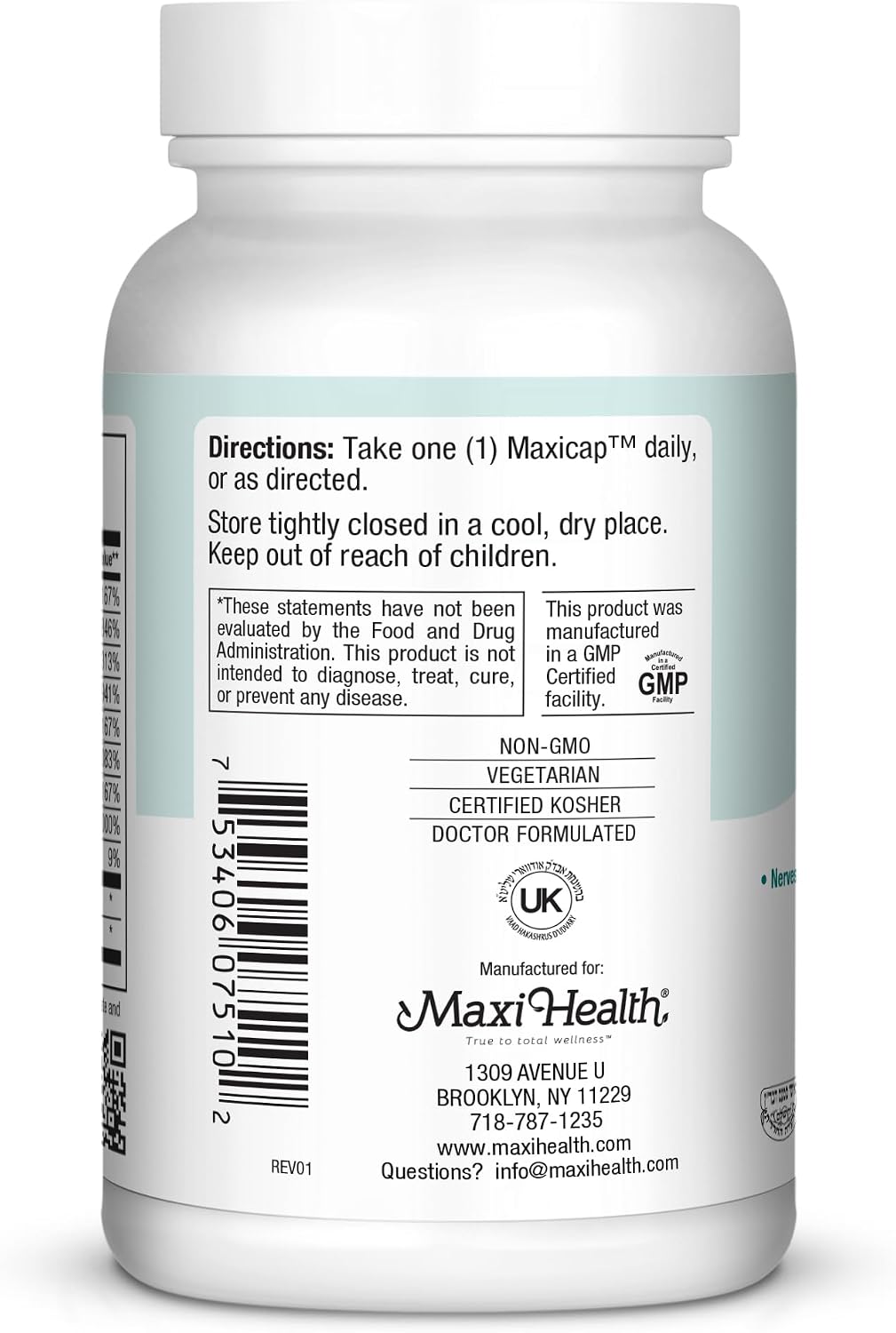 Maxi Health Complejo B-50 - 100 Cápsulas